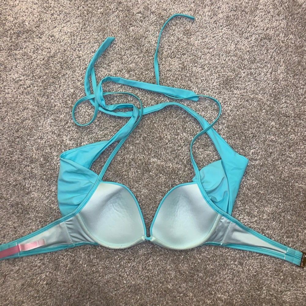 Victorias Secret Light Blue Bikini top size 32C - Picture 9 of 11
